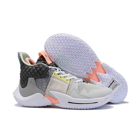 Russell Westbrook II Men Shoes Gray Pink